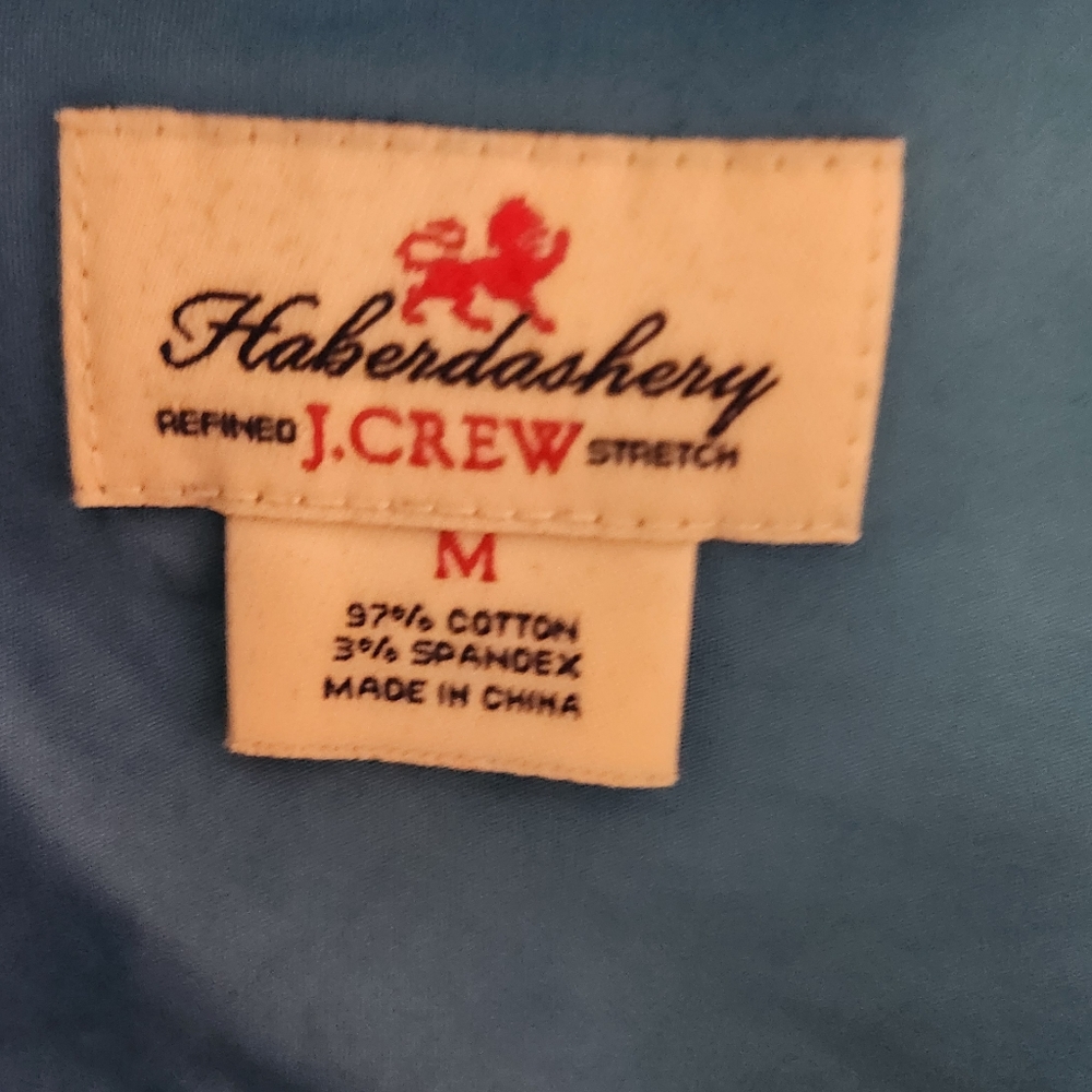 J. Crew Haberdashery Women's Blue Button Down Shirt